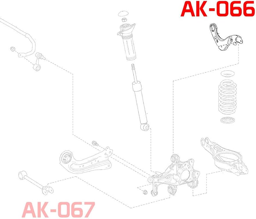 Amazon.com: Godspeed AK-066-A Adjustable Camber Rear Upper Arms